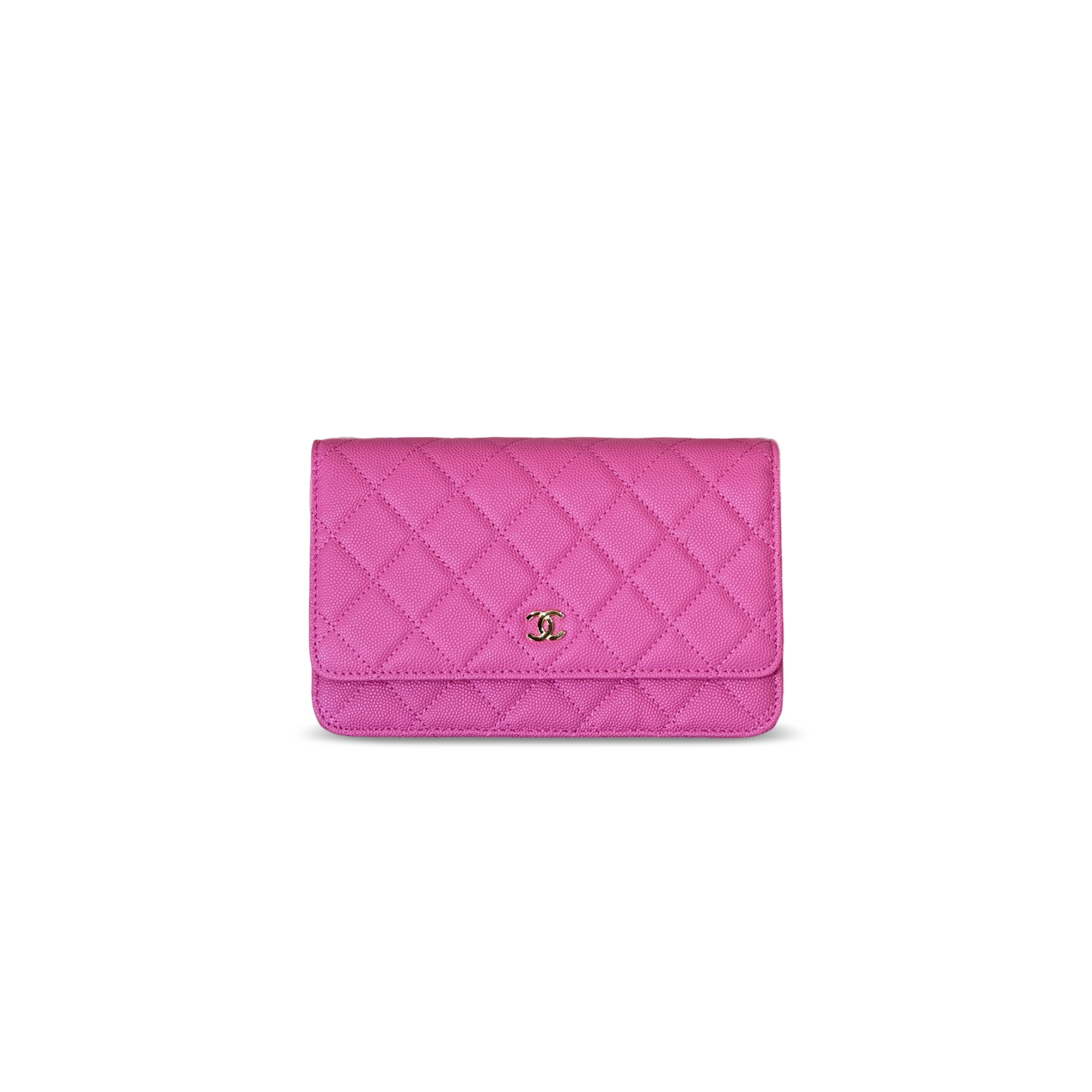 CHANEL WALLET ON CHAIN WOC CAVIAR GOLD METAL AP0250 (19.5*13*4cm)